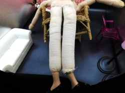boudoir doll white nude legs